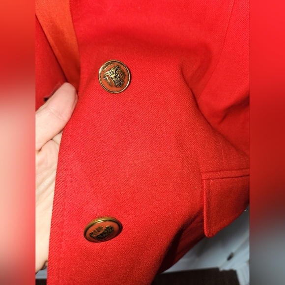Vintage Women's Red Pendleton Wool Blazer Size 10 - Picture 4 of 8
